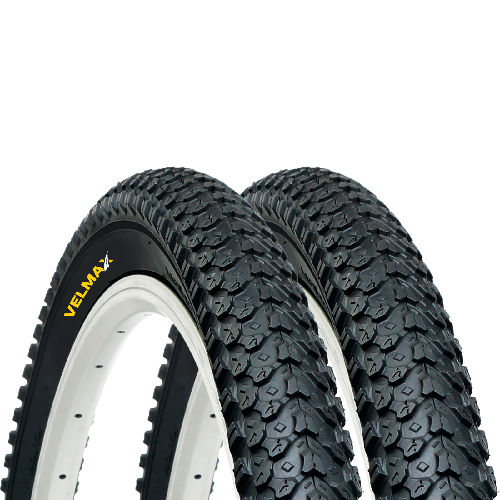 VELMAX 2x 26 x 2.125 Tyres 57-559 MTB Mountain Offroad Hybrid Bike Bicycle(PAIR)