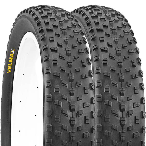 VELMAX 2x 26 x 4.0 Fat Tyres 100-559 Mountain MTB Mud Dirt Bike Bicycle (PAIR)